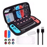 P Kit De Acessórios 16 Em 1 Com Estojo Para Nintendo Switch
