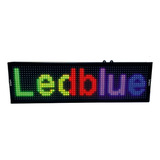 P5 Letreiro Painel Led Digital 100x20 Rgb Externo 12v Usb