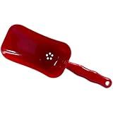 Pá Com Dreno Dosadora Para Gelo Cereal Ração Grãos 500ml Vermelho