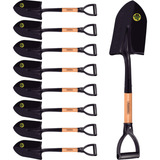 Pá De Bico Pequena Tramontina C Cabo Madeira 45cm 9 Pç Cor Preto
