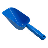 Pá Dosadora Colher Para Gelo Pegador Cereais Ração Grãos Cor Azul