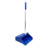 Pá Lixo Coletora Cabo Alumínio Profissional Certec Empresas Cor Azul