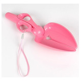 Pá Tesoura Coletora Higiênica Scissor Scooper Cão pet Cor Rosa