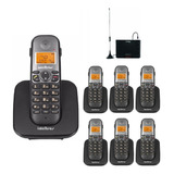 Pabx Sem Fio Dect Intelbras 1 Linha Chip 3g Gsm E 7 Ramais