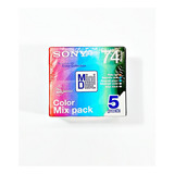 Pack 05 Mini Disc Sony 74 Min Recordable Color Collection