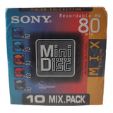 Pack 10 Mini Disc Sony 80