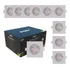 Pack 10 Spots Led 7w Embutir Quadrado Branco Quente 3000keasy
