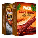 Pack 100 Artes Espetinho Editável