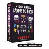 Pack 1000 Artes Bandas De Rock Estampas Sublimação