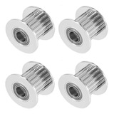 Pack 4 Polias Gt2 20 Dentes Rolamento Furo 5mm Correia L10mm