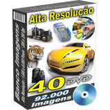 Pack 40 Dvds 92.000 Imagens Alta Resolução Impressão Digital