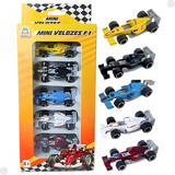 Pack 5 Carrinhos 1 64 Mini Velozes F 1 5506 Braskit