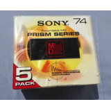 Pack 5 Md s Mini Disc Sony Prism Series 74 Novo Lacrado 