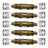 Pack 5 Peças Valvula Retenção Suspensão A Ar 8mm Com Porcas