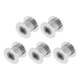 Pack 5 Polias Gt2 20 Dentes Rolamento Furo 5mm Correia L10mm