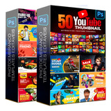 Pack 50 Thumbnail Para Youtube Pacote