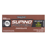 Pack Barra De Proteína Chocolate Cobertura Chocolate Ao Leite Zero Açúcar Supino Protein Caixa 90g 3 Unidades