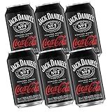 Pack Bebida Mista Alcoólica Gaseificada Jack Daniel S E Coca Cola Lata 350ml 6 Unidades