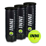 Pack C 3 Tubos De Bolas De Tênis Inni Tournament selo Itf 