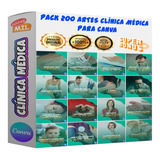 Pack Canva Clínica Médica Editável 200