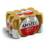 Pack Cerveja Amstel Puro Malte Latão 473ml Com 12 Unidades