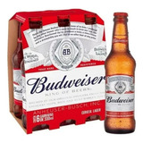Pack Cerveja Budweiser 330 Ml Long Neck Com 6 Unidades