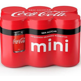 Pack Coca-cola Sem Açúcar Lata 220ml 6 Unidades