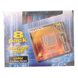 Pack Com 08 Md s Sony Com Case 74 Minutos Lacrado
