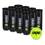 Pack Com 12 Tubos De Bolas De Tênis Inni Tournament C 3 Cada