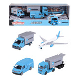 Pack Com 4 Miniaturas Maersk - Logistic - Majorette - 1/64