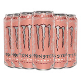 Pack Com 6x Energético Peachy Keen Zero Açúcar Monster 473ml