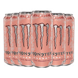 Pack Com 6x Energético Peachy Keen Zero Açúcar Monster 473ml