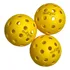 Pack De 3 Bolas Pickleball Shark 40 Furos Quadra Outdoor Cor Amarelo