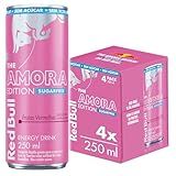 Pack De 4 Latas Red Bull Energético- Amora Edition- Frutas Vermelhas- Sem Açúcar 250ml