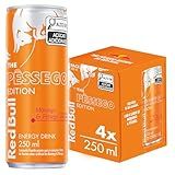 Pack De 4 Latas Red Bull Energético- Morango - Pêssego- 250ml