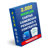 Pack Documentos Word Cartas Comerciais Pessoais E Contrato
