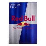 Pack Energético Red Bull Lata 4 Unidades De 355ml Cada