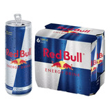 Pack Energético Red Bull Lata 6 Unidades 250ml Cada