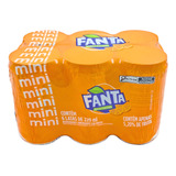 Pack Refrigerante Fanta Laranja Mini Lata 220ml C 6 Unid