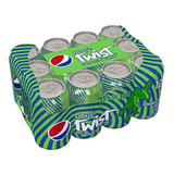 Pack Refrigerante Pepsi Twist Lata 350ml 12 Unidades