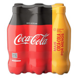Pack Refrigerante Sem Açúcar Coca cola Garrafa 6 Unidades 600ml Cada Leve Mais Pague Menos