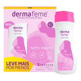 Pack Sabonete Líquido Íntimo Suave Tutti Frutti Dermafeme Teen Frasco 2 Unidades 200ml Cada