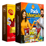 Pack Supermercado  340 Artes Editável