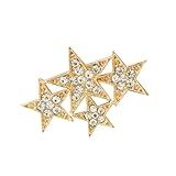 PACKOVE Bijuterias Femininas Bijouterias Femininas Broche Para Chapéu Broche De Camisa Broche De Liga Broches De Estrela Alfinete De Lapela Estrela Broche Brilhante Strass PIN