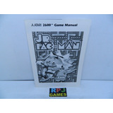 Pacman Jr - Só O Manual Original Do Jogo Do Atari - Loja Rj