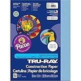 Pacon Corporation Tru Ray 9 X 12 Sky Blue 50 Sht (conjunto De 24)