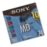 Pacote 10 Md 74 Minutos Minidisc Sony Lacrados Md Mini Disc