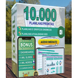 Pacote 10 Mil Planilhas Excel   200 Dashboards   Bonus