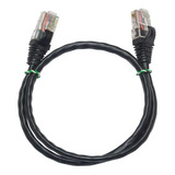 Pacote 10 Peças Patch Cord Cat5e 0 5mt Pt Certifica Rede