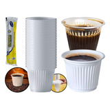 Pacote 100 Copo Copinho Café Chá 50ml Descartável Plástico